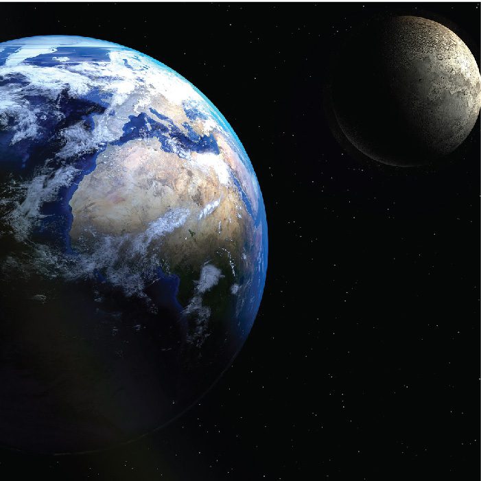 Earth and Moon