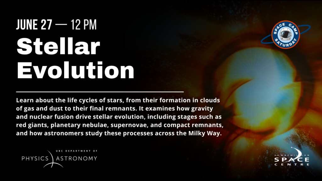 Stellar Evolution Space Camp Saturday