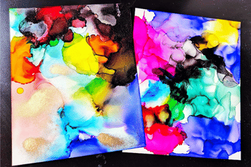 Alcohol ink workshop by Art Vancouver